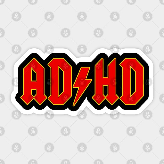 AD/HD Sticker by PentaGonzo